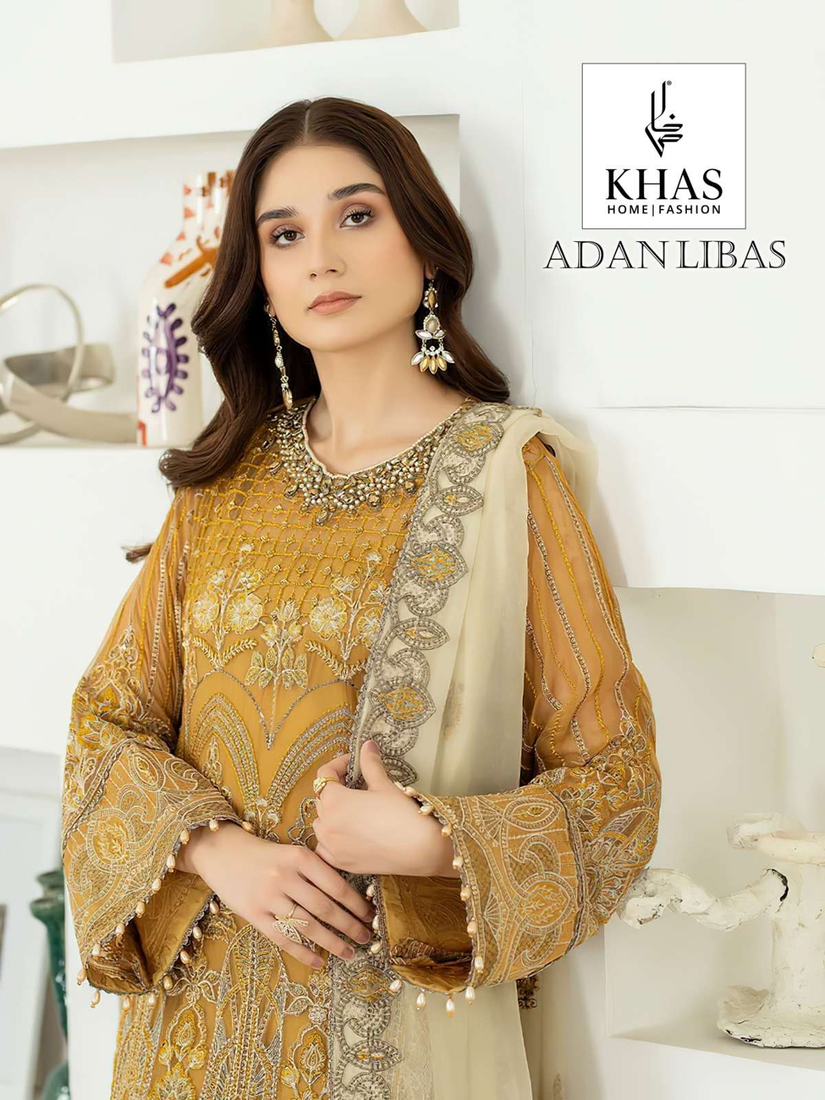 KHAS ADAN LIBAS BY ASLIWHOLESALE GEORGETTE EMBROIDERY PAKISTANI DRESS