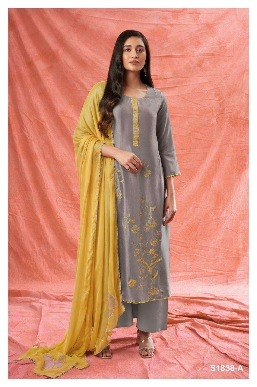 KIERA 1838 BY GANGA FASHIONS HEAVY PREMIUM BEMBERG SILK WORK DRESSES