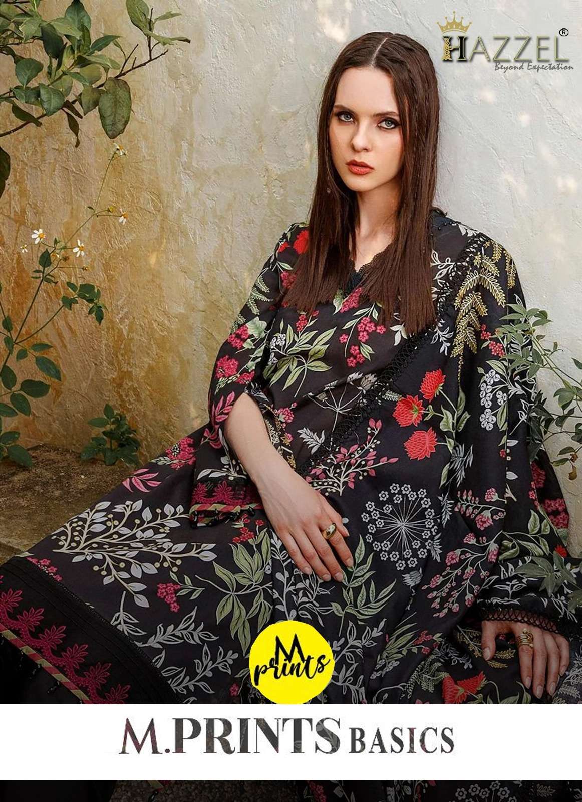 M PRINTS BASICS BY HAZZEL HEAVY COTTON WORK PAKISTANI DRESSES