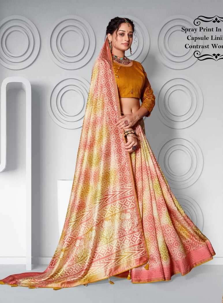 MAHENDI VOL-1005 BY ASLIWHOLESALE DESIGNER SOFT DOLA SILK PRINTED SAREES