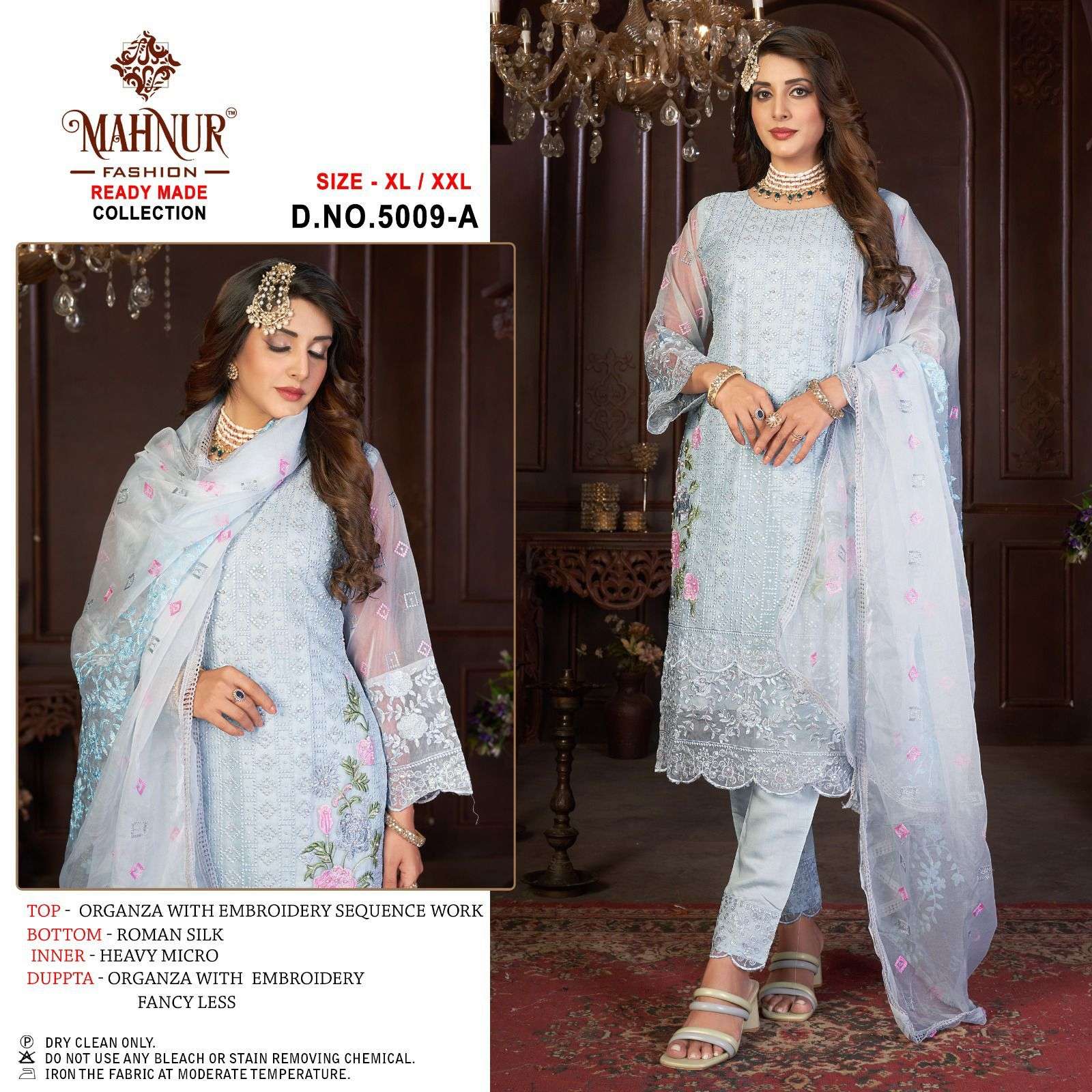 MAHNUR RM-5009 BY MAHNUR FASHION 5009-A TO 5009-D SERIES ORGANZA PAKISTANI DRESSES