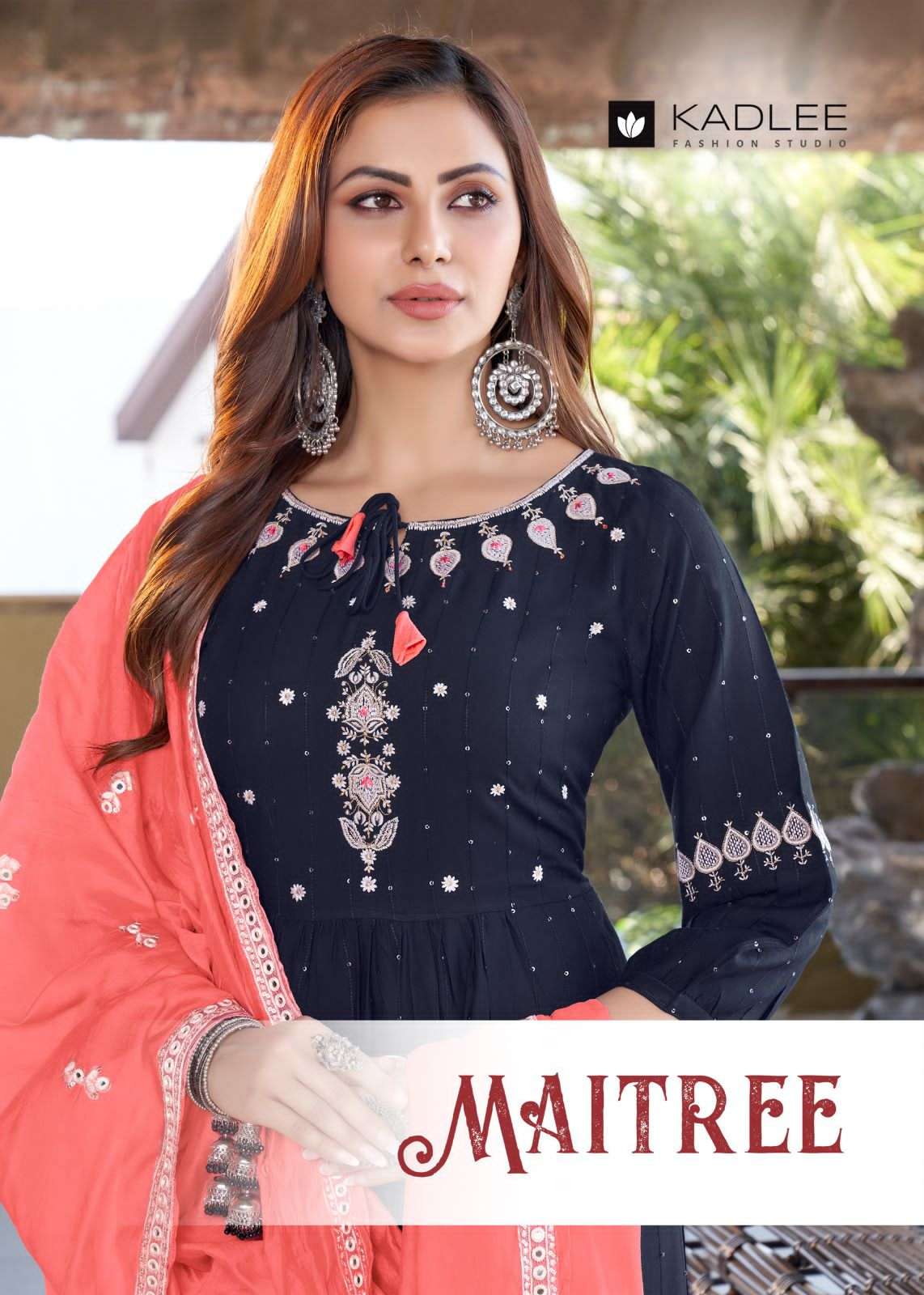 MAITREE BY KADLEE 1001 TO 1006 SERIES EMBROIDERED RAYON WEAVING DRESSES