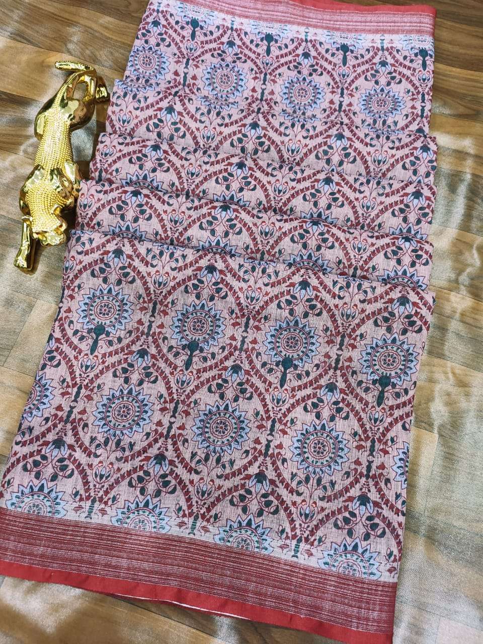 MANYA VOL-86 BY ASLIWHOLESALE DESIGNER SOFT LINEN COTTON PRINT SAREES