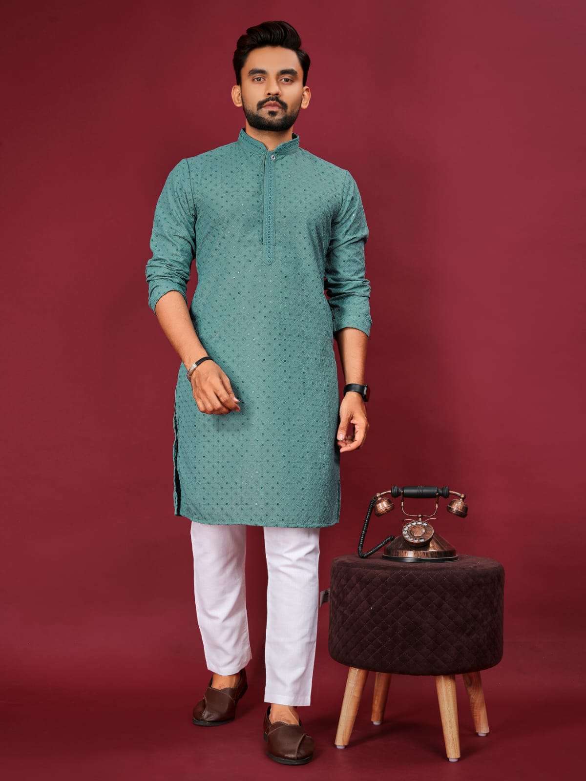 MANYAWAR VOL-7 BY ASLIWHOLESALE DESIGNER PURE COTTON KURTA WITH PAJAMA