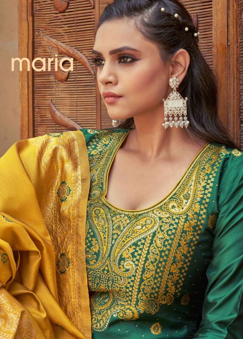 MARIA BY ASLIWHOLESALE DESIGNER FACNY BANARASI SILK DRESSES