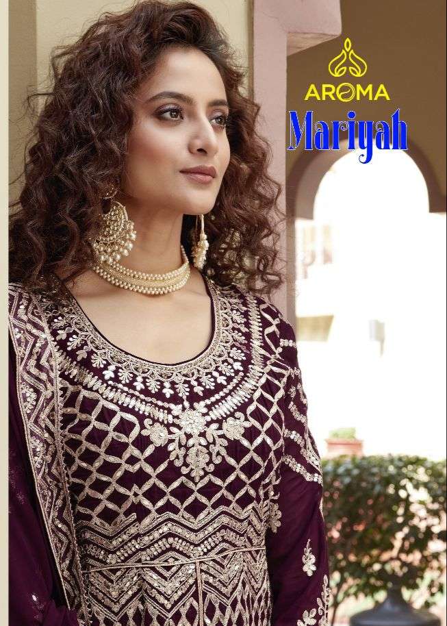 MARIYAH AROMA BY ASLIWHOLESALE 9000 TO 9003 SERIES GEORGETTE DRESSES