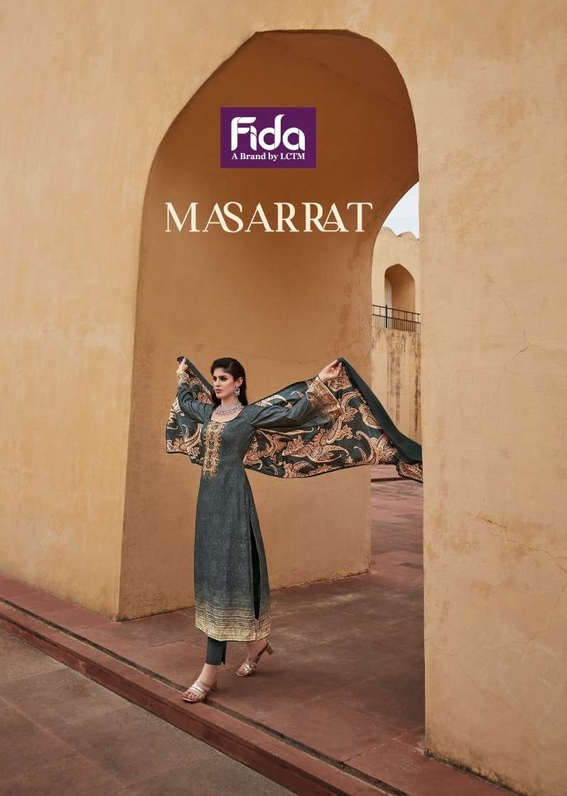 MASARRAT BY FIDA 1001 TO 1006 SERIES DESIGNER PASHMINA DRESSES