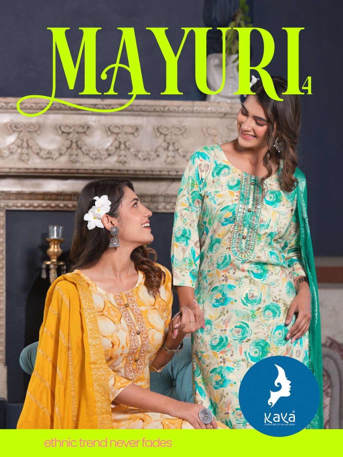 MAYURI VOL-4 BY KAYA 01 TO 08 SERIES DESIGNER RAYON PRINTED DRESSES