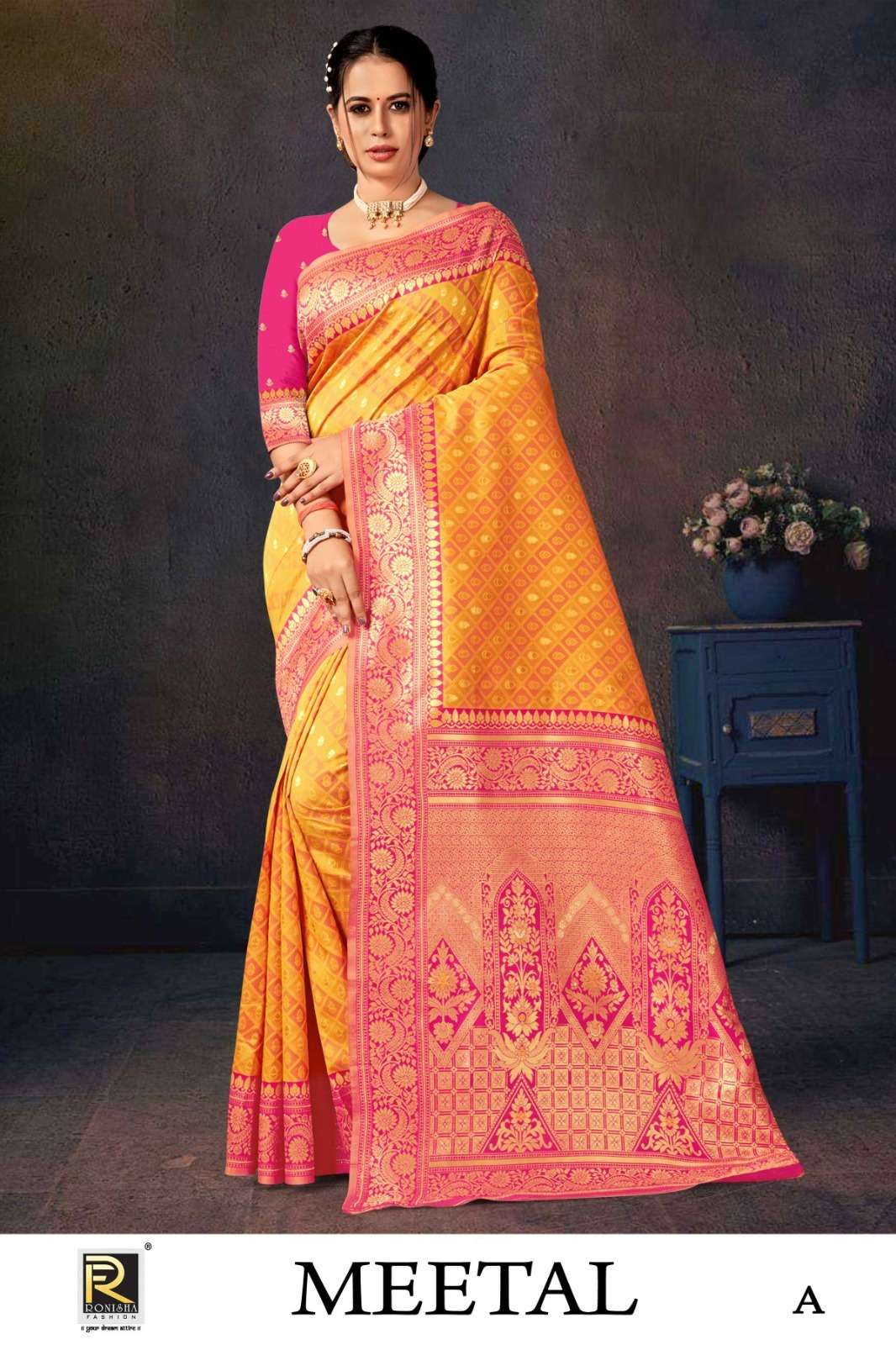 MEETAL BY RONISHA FASHION DESIGNER FANCY BANARASI SILK SAREES