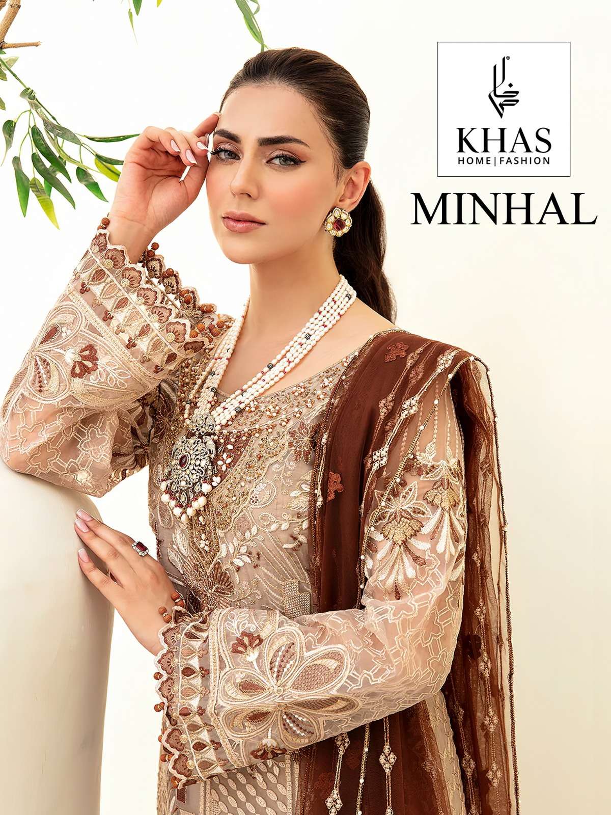 MINHAL KHAS BY ASLIWHOLESALE GEORGETTE EMBROIDERY PAKISTANI DRESS