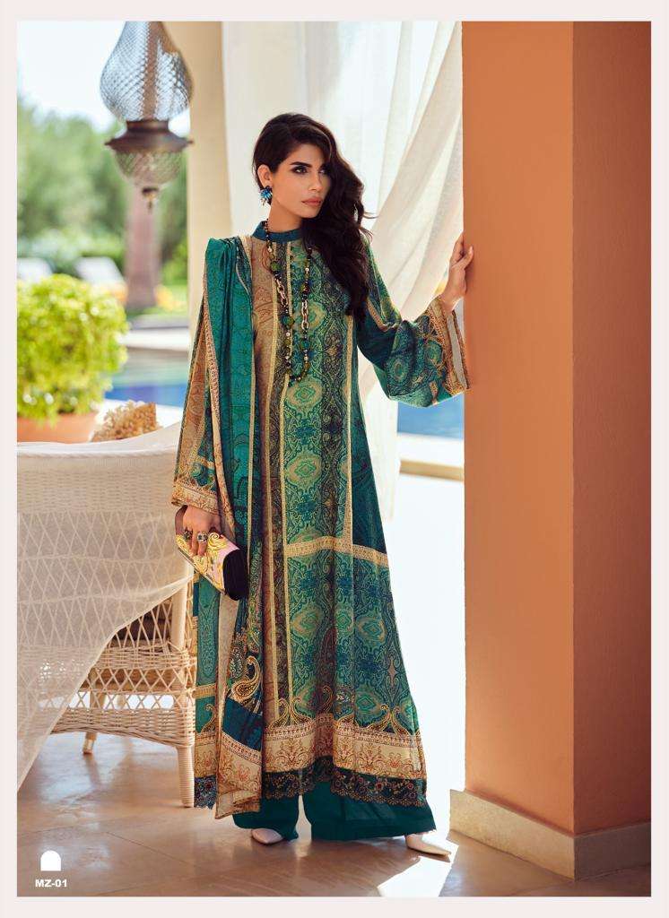 MIZAAZ BY VARSHA 01 TO 06 SERIES DESIGNER PASHMINA HANDWORK DRESSES