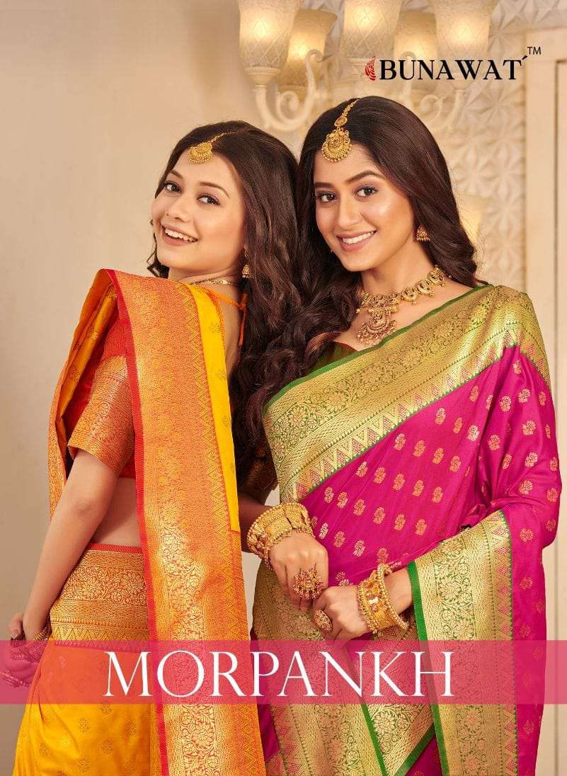 MORPANKH BY BUNAWAT 1001 TO 1006 SERIES BANARASI SILK WORK SAREES