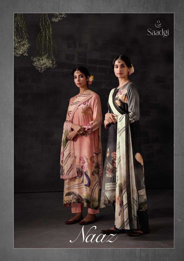 NAAZ BY SAHIBA PURE SILK DIGITAL PRINT WITH HANDWORK DRESSES