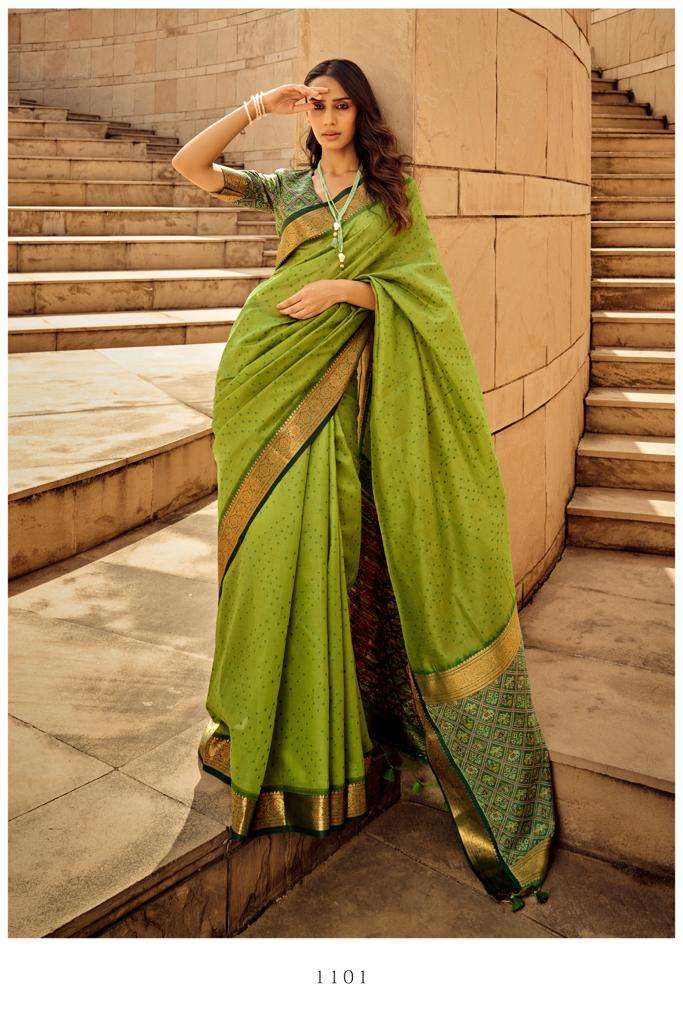 NARCHY SILK BY ASLIWHOLESALE DESIGNER FANCY HANDLOOM SILK SAREES