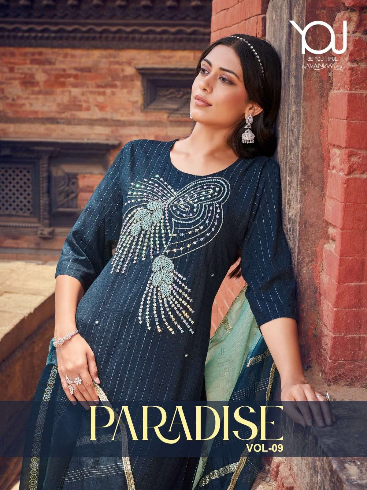 PARADISE VOL-9 BY YOU 1201 TO 1206 SERIES VISCOSE STITCHED DRESSES