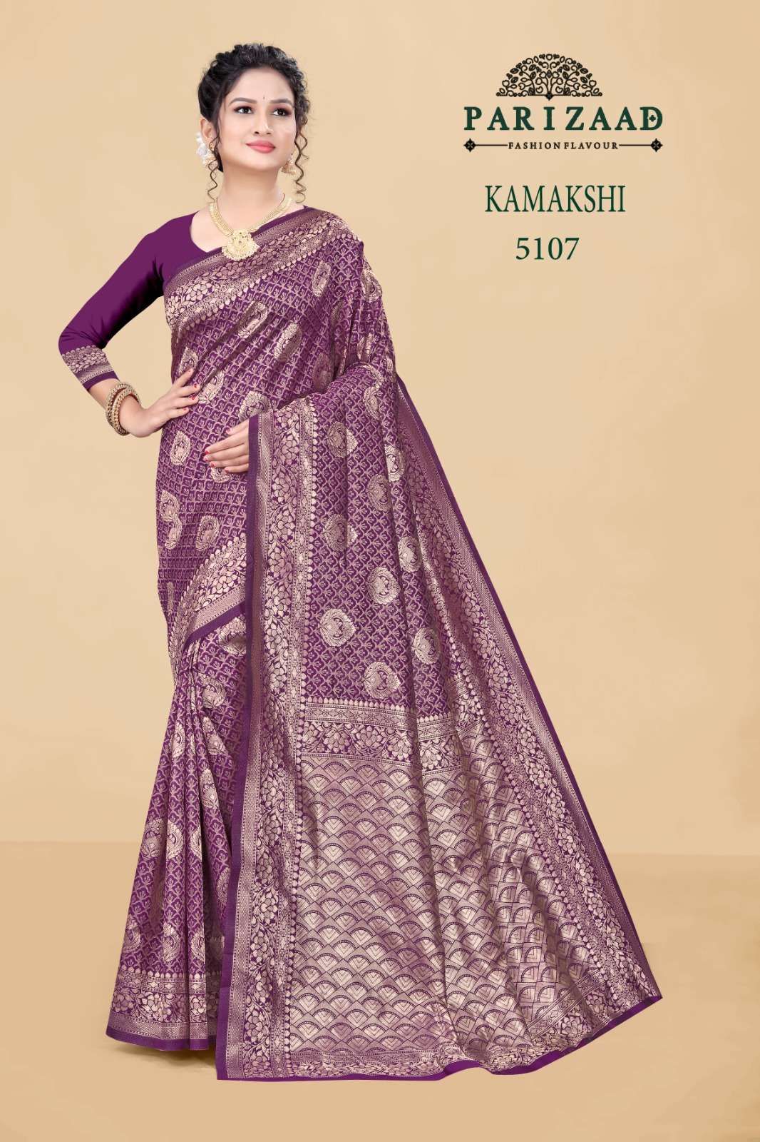 PARIZAAD KAMAKSHI BY ASLIWHOLESALE DESIGNER FACNY SILK SAREES