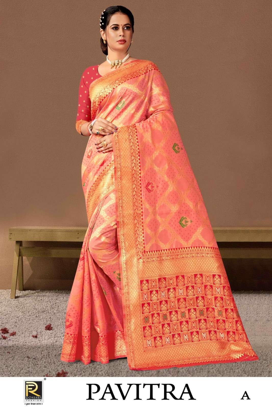 PAVITRA BY RONISHA FASHION DESIGNER FANCY BANARASI SILK SAREES