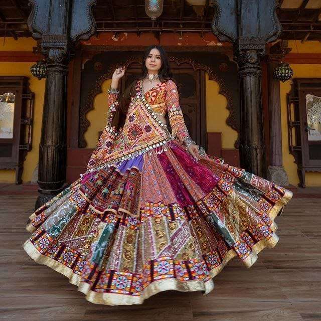 PC-284 COLOUR BY ASLIWHOLESALE DESIGNER HEAVY BUTTER SILK LEHENGAS