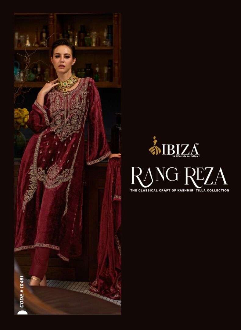 RANG REZA BY IBIZA 10461 TO 10466 SERIES PURE VELVET SILK DRESSES