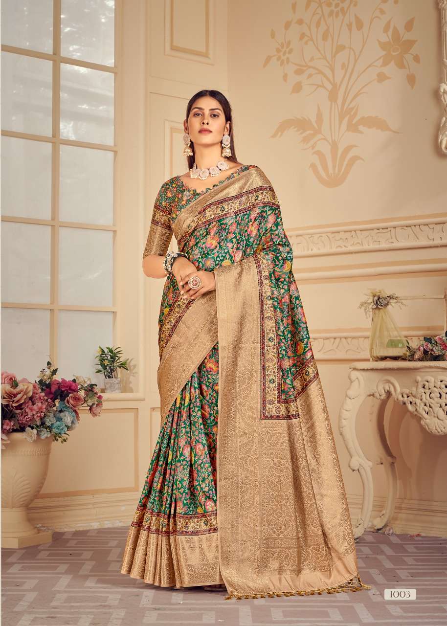 RIDHI VOL-35 BY ASLIWHOLESALE DESIGNER SOFT SILK PRINTED SAREES