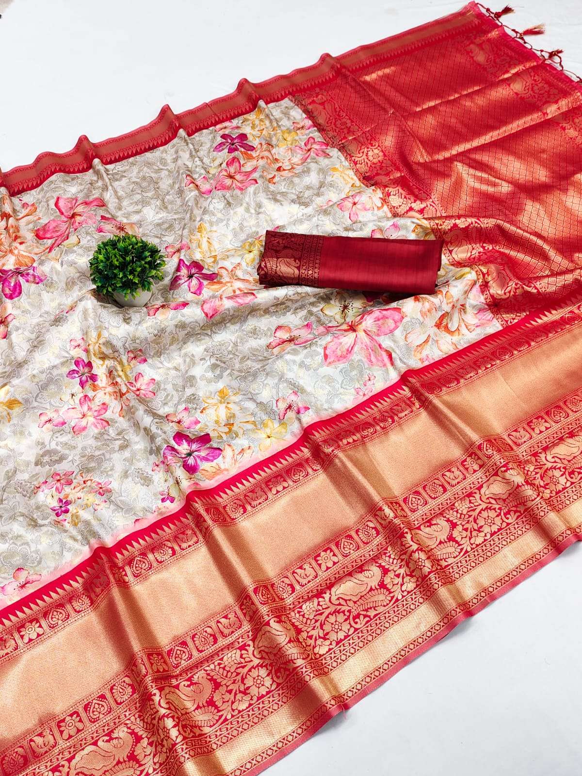 RIDHI VOL-59 BY ASLIWHOLESALE DESIGNER SOFT KAMKARI SILK PRINTED SAREES