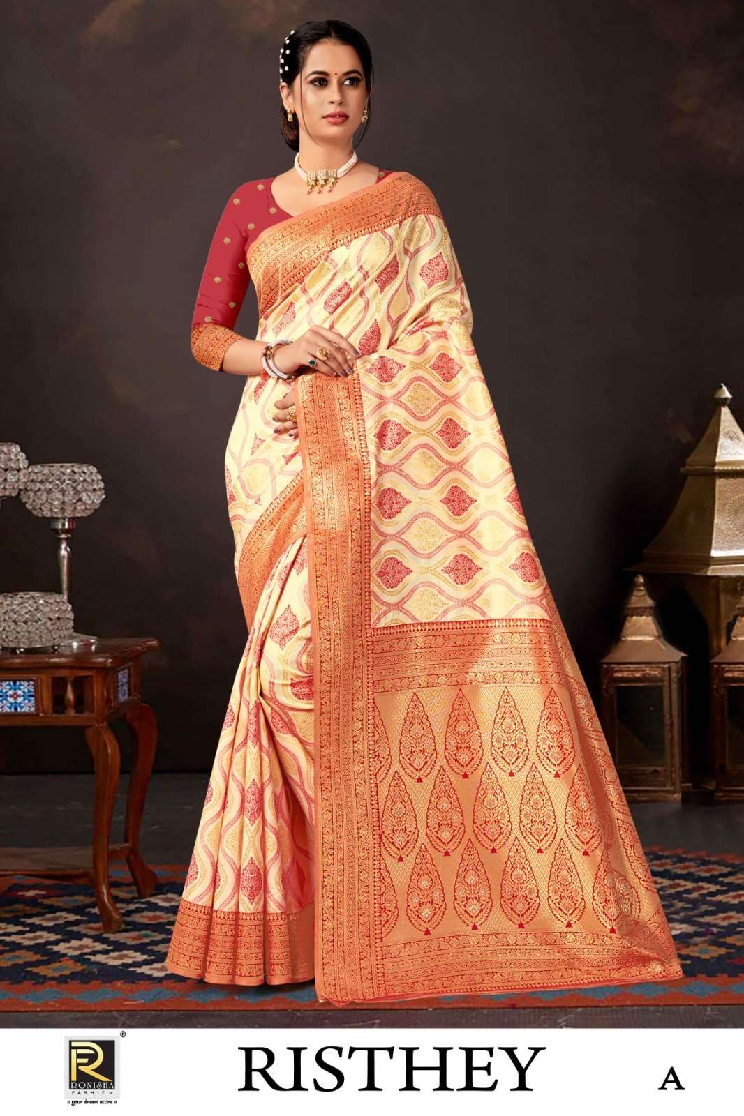 RISTHEY BY RONISHA FASHION DESIGNER FANCY BANARASI SILK SAREES