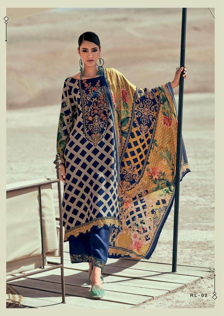 ROSHAN LAMHEIN BY VARSHA 01 TO 04 SERIES DESIGNER PASHMINA HANDWORK DRESSES