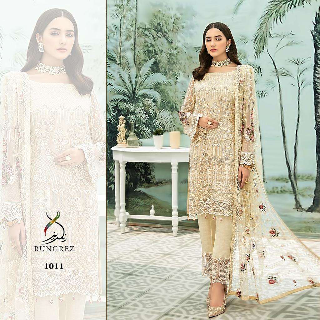 RUNGREZ 1011 HIT DESIGN BY RUNGREZ FAUX GEORGETTE PAKISTANI DRESS