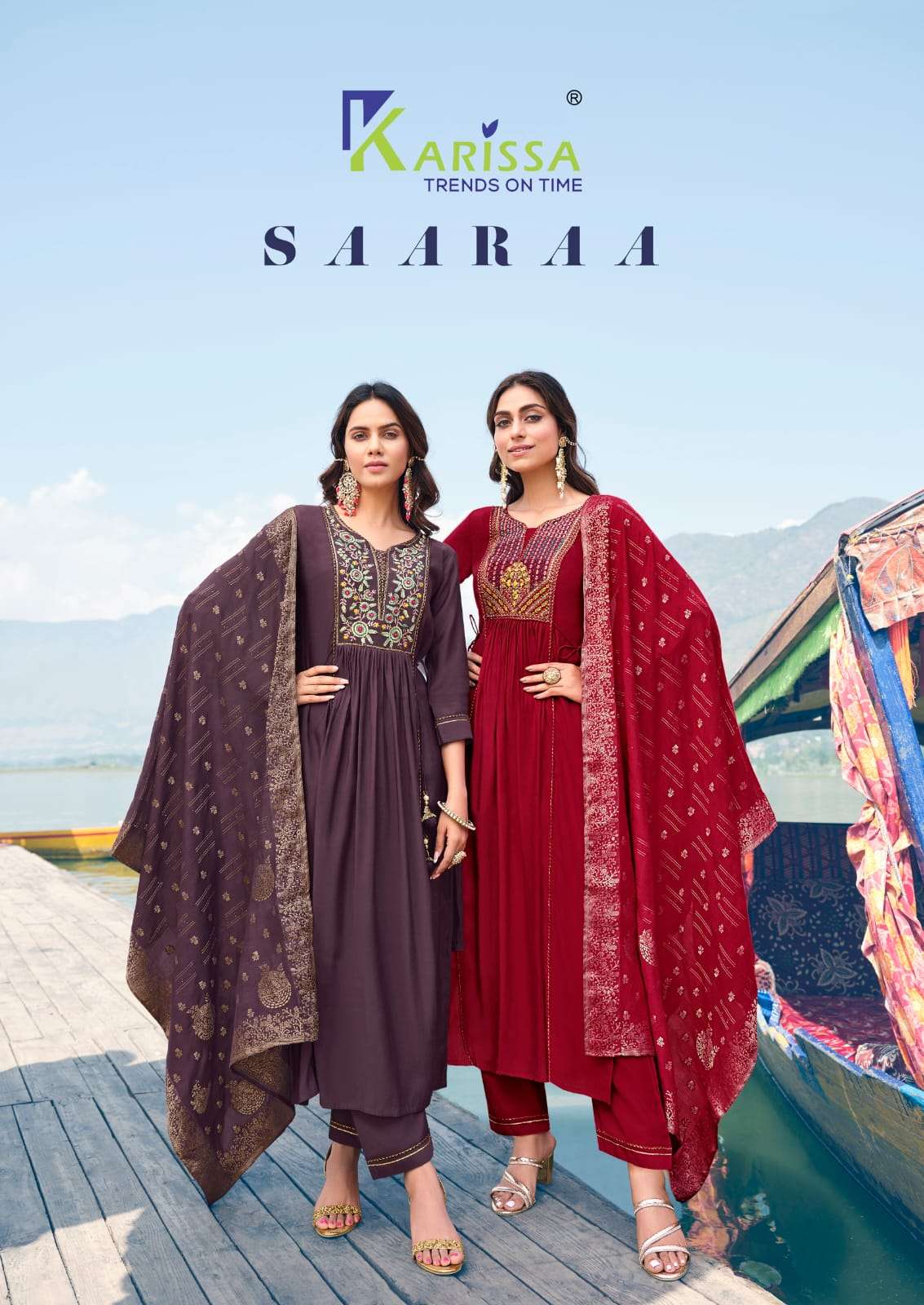 SAARAA BY KARISSA 1001 TO 1004 SERIES LIVA FANCY VISCOSSE RAYON DRESSES