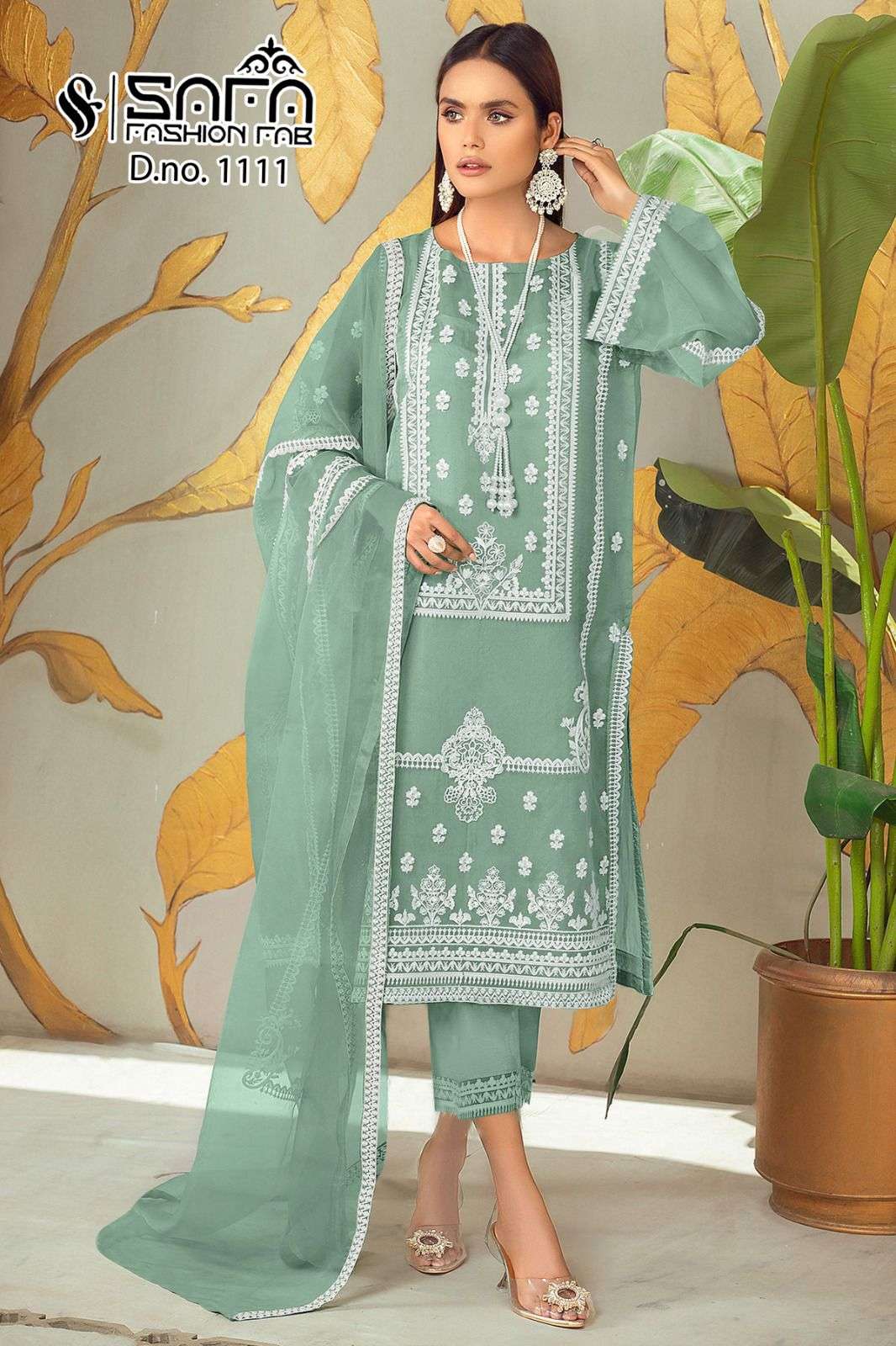 SAFA 1111 BY SAFA FASHION FAB HEAVY GEORGETTE WORK STITCHED DRESSES