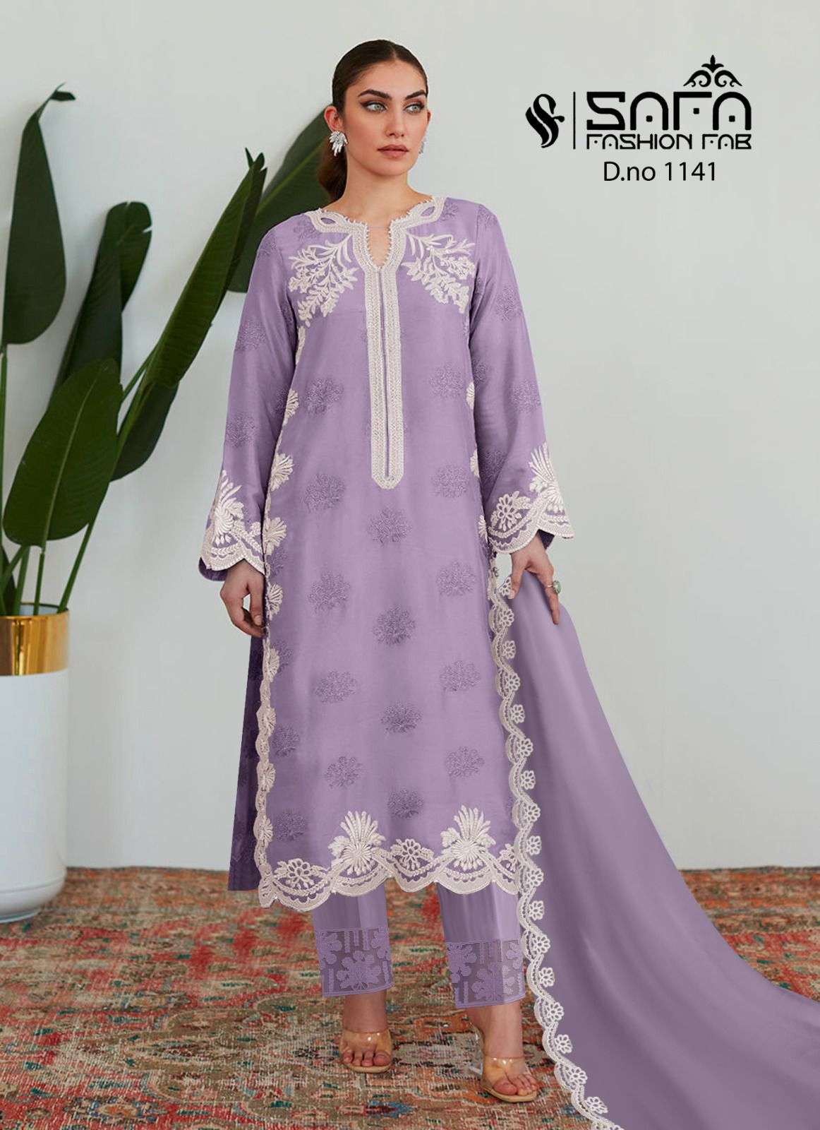 SAFA 1141 NX BY SAFA FASHION FAB HEAVY GEORGETTE WORK STITCHED DRESSES