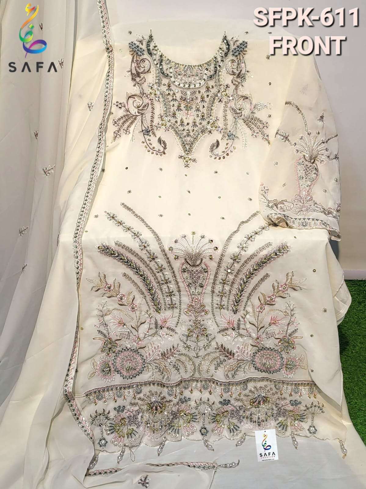 SAFA 611 BY SAFA CREATION DESIGNER FAUX GEORGETTE DRESSES