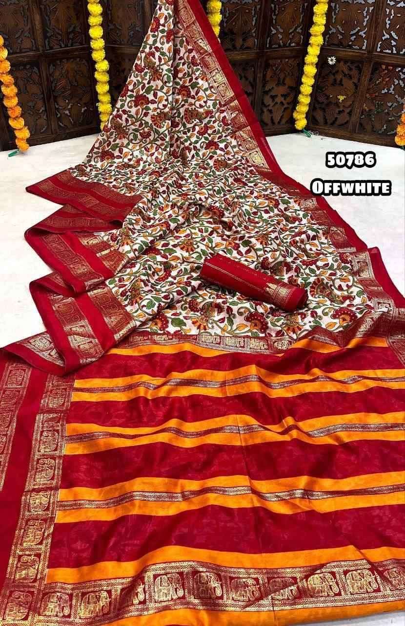 SAMYUKTA SILK BY ASLIWHOLESALE DESIGNER SOFT SILK DOLA PRINTED SAREES