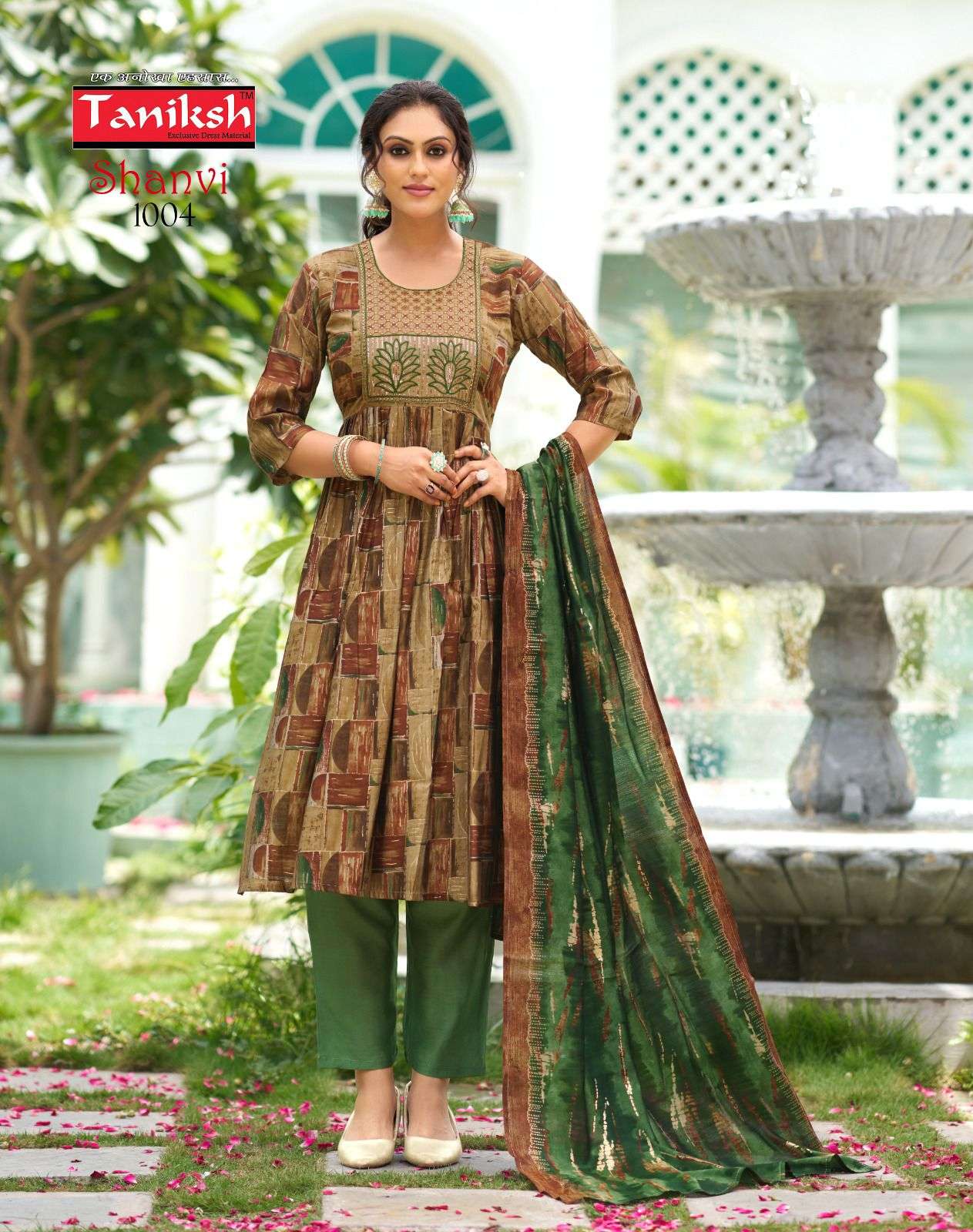 SHANVI VOL-1 BY TANIKSH 101 TO 108 SERIES DESIGNER MUSLIN STITCHED DRESSES