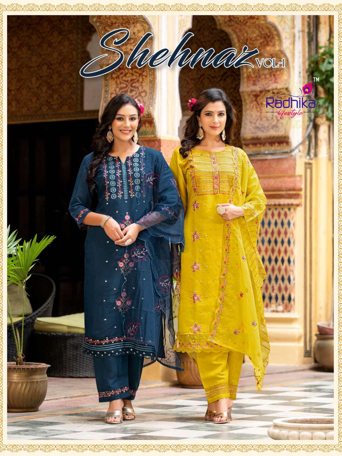 SHEHNAZ VOL-1 BY RADHIKA LIFESTYLE 1001 TO 1006 SERIES ROMAN SILK DRESSES