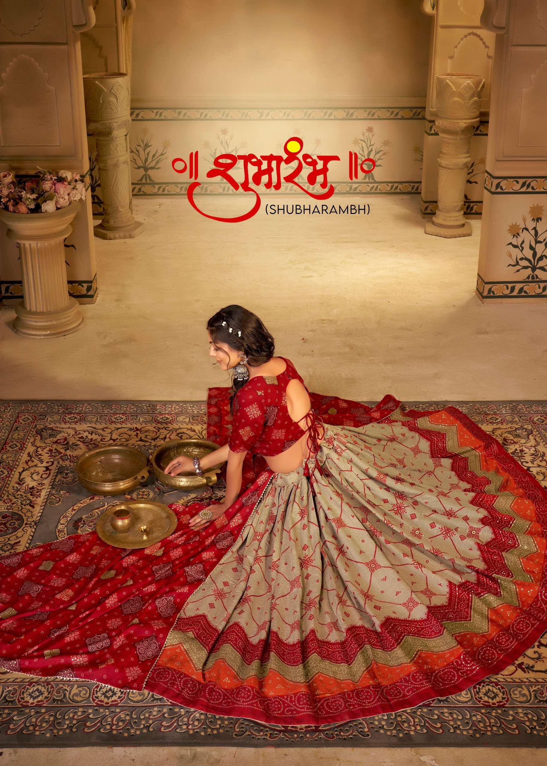 SHUBHARAMBH BY ASLIWHOLESALE DESIGNER FANCY COTTON PRINT LEHENGAS