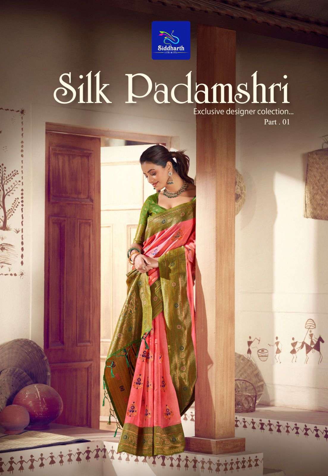 SILK PADAMSHRI BY SIDDHARTH SILK MILLS DESIGNER SOFT BANARASI SILK PRINTED SAREES