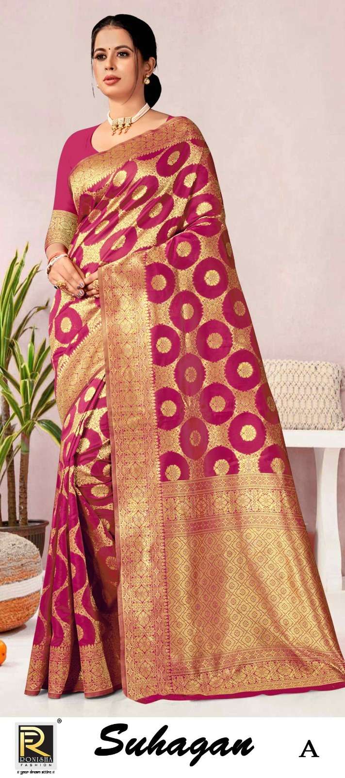 SUHAGAN BY RONISHA FASHION DESIGNER FANCY BANARASI SILK SAREES