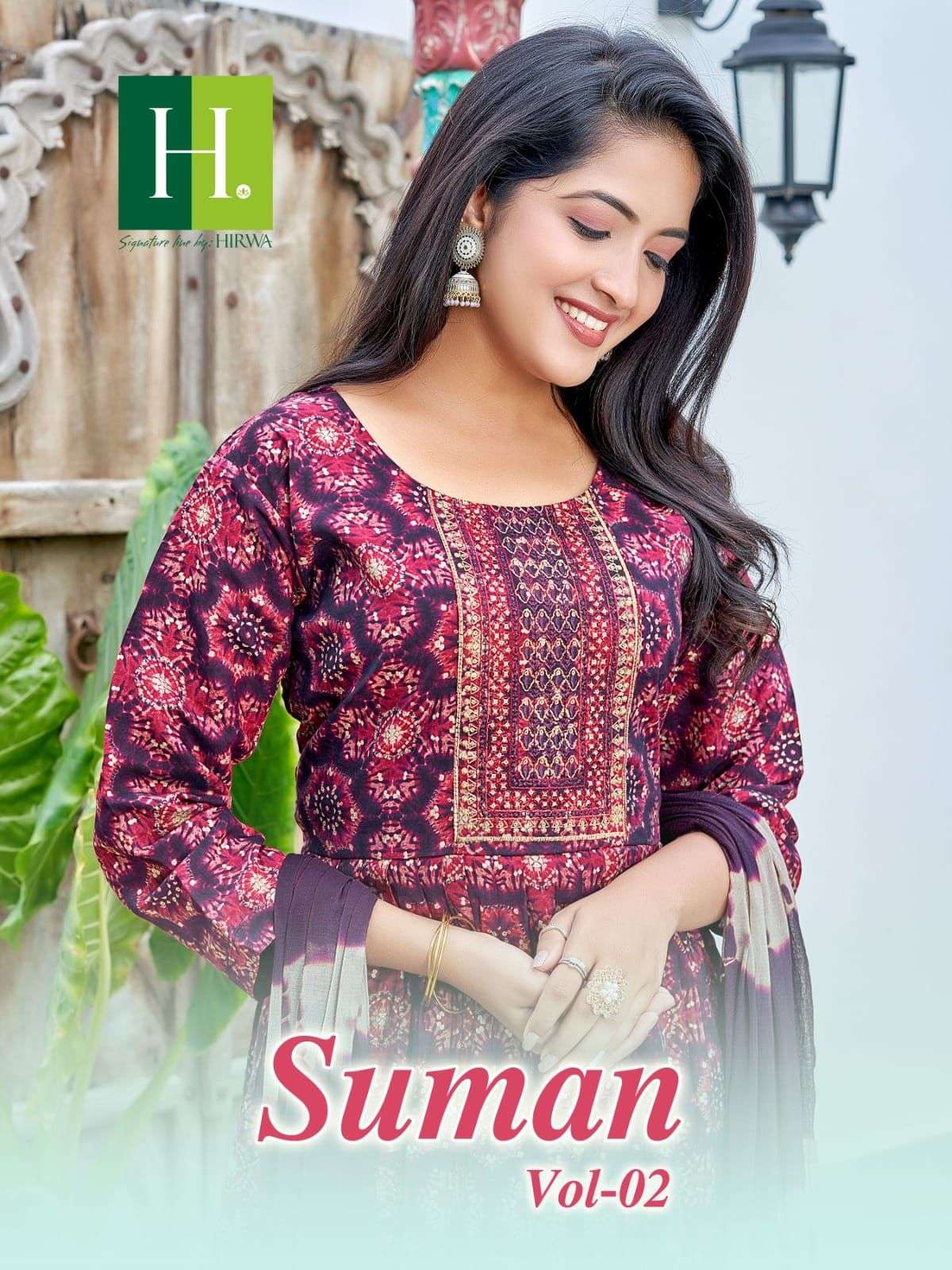 SUMAN VOL-2 BY H DOT 1001 TO 1008 SERIES MODAL PRINTED DRESSES