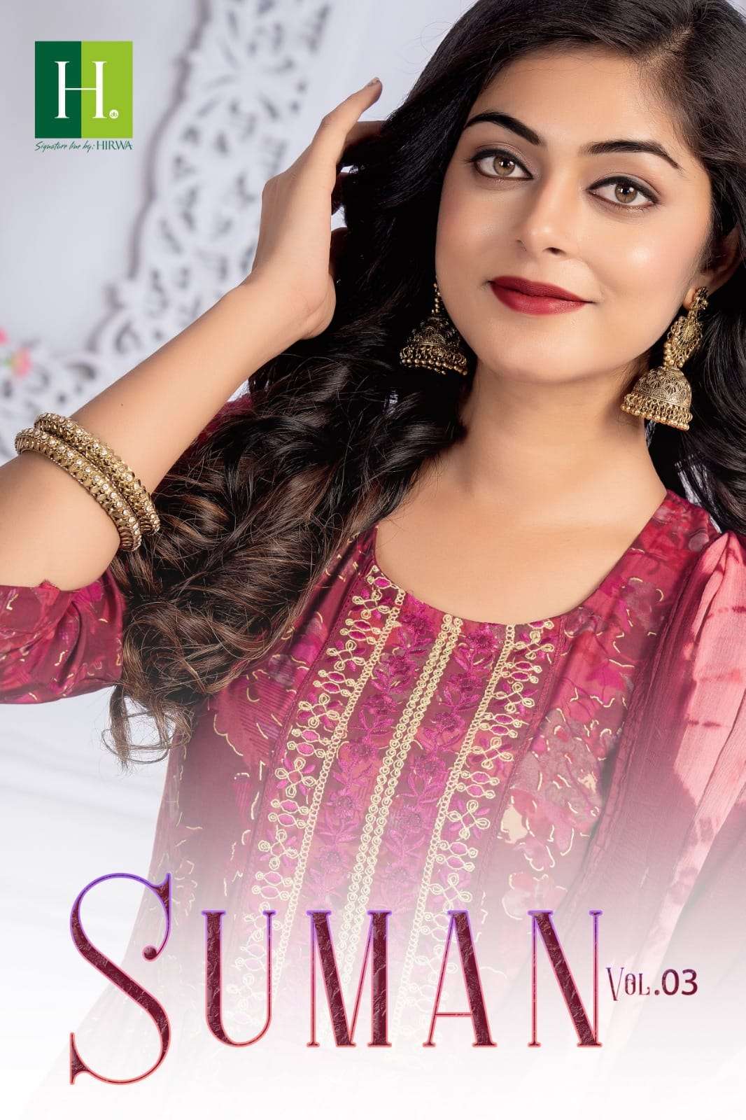 SUMAN VOL-3 BY H DOT 1001 TO 1008 SERIES MODAL PRINTED DRESSES