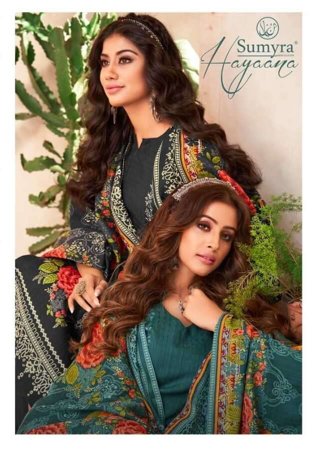 SUMYRA HAYAANA BY RADHIKA FASHION 1001 TO 1008 SERIES PASHMINA DRESSES