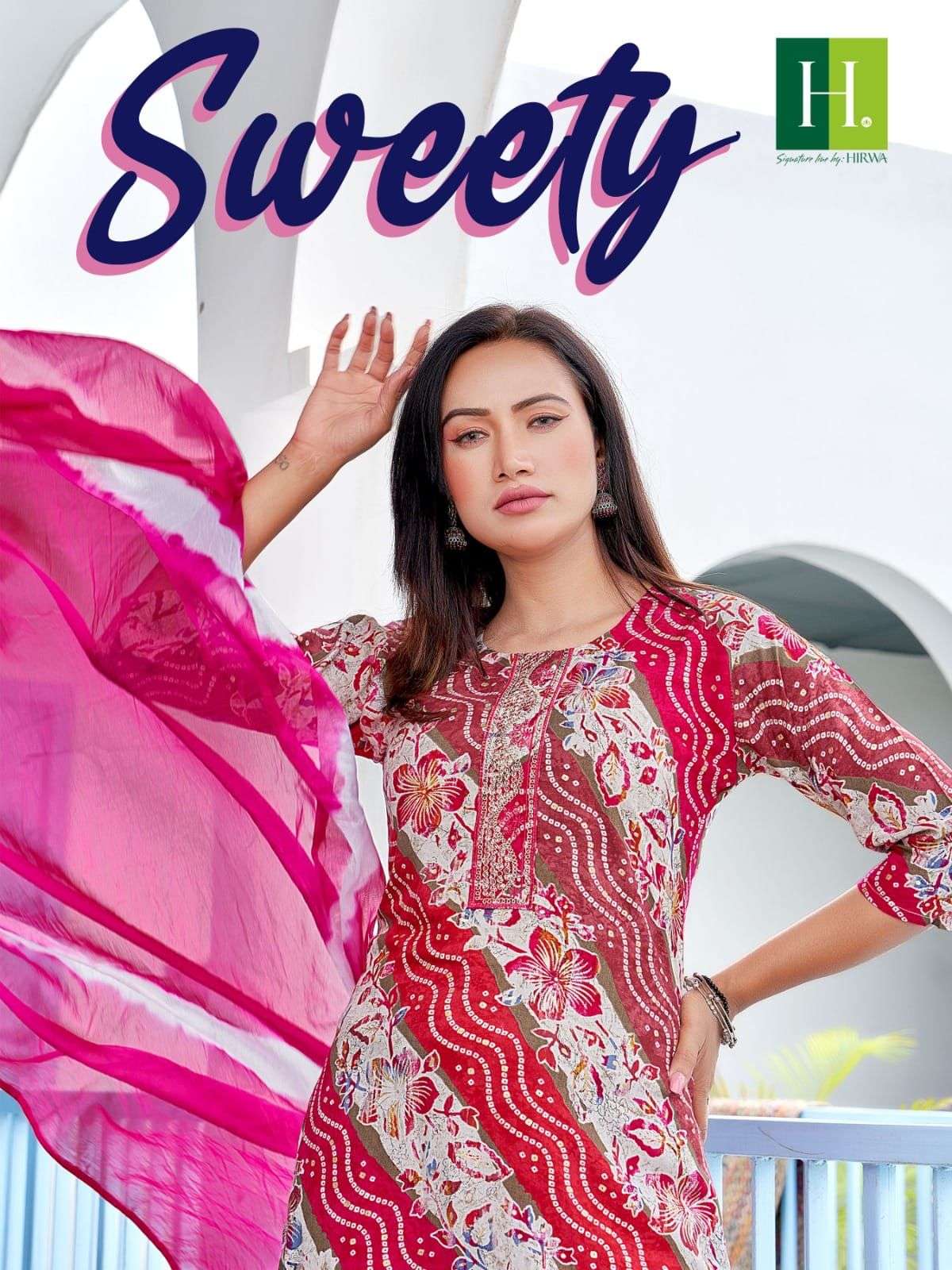 SWEETY BY H DOT 1001 TO 1008 SERIES MODAL RAYON PRINTED DRESSES