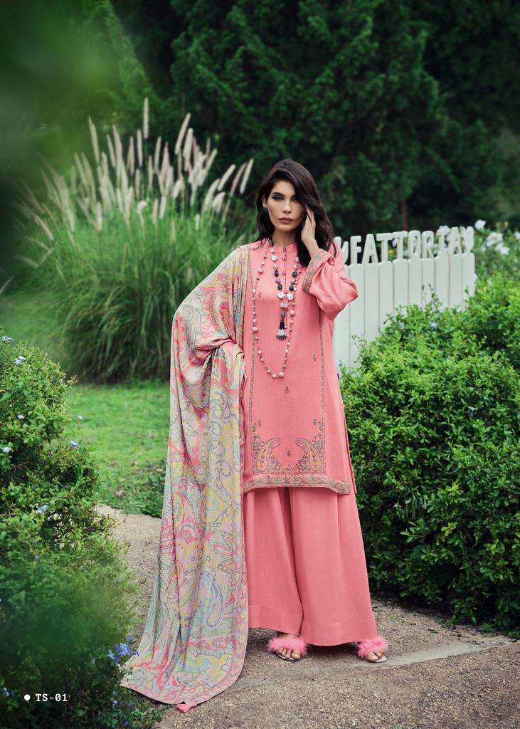 TAHSEEN BY VARSHA 01 TO 06 SERIES DESIGNER PASHMINA HANDWORK DRESSES