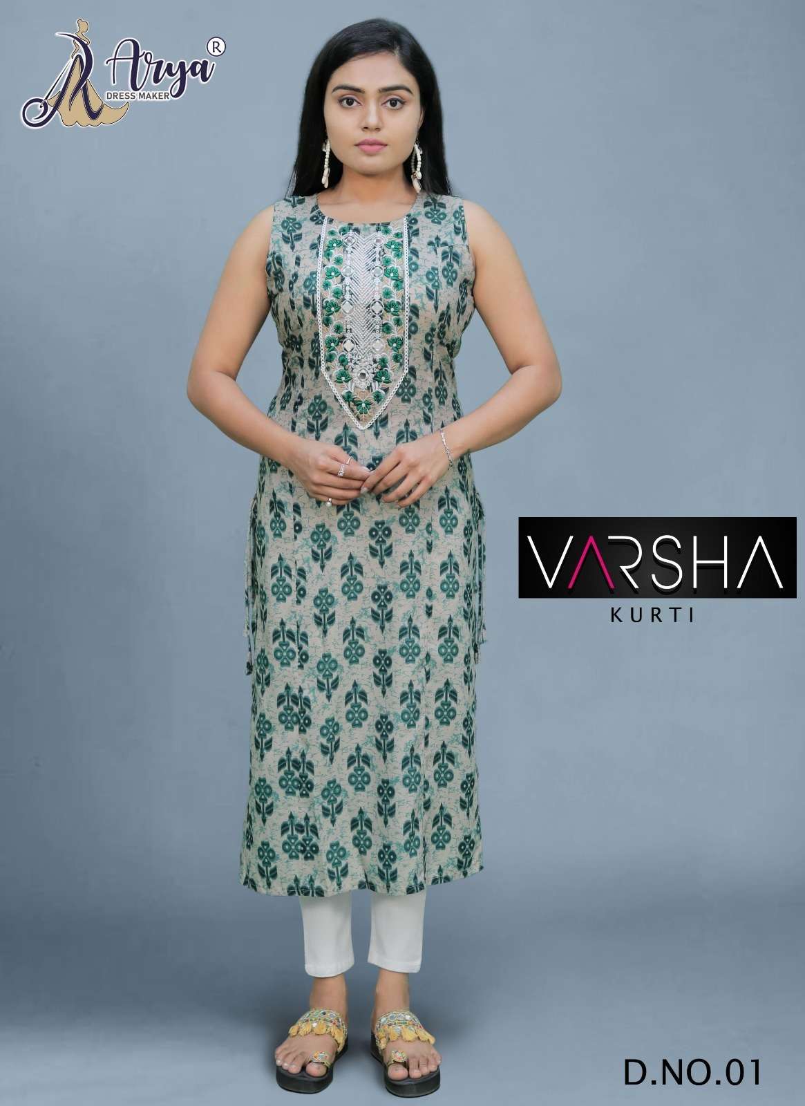 VARSHA BY ARYA DRESS MAKER 01 TO 04 SERIES MUSLIN PRINT KURTIS