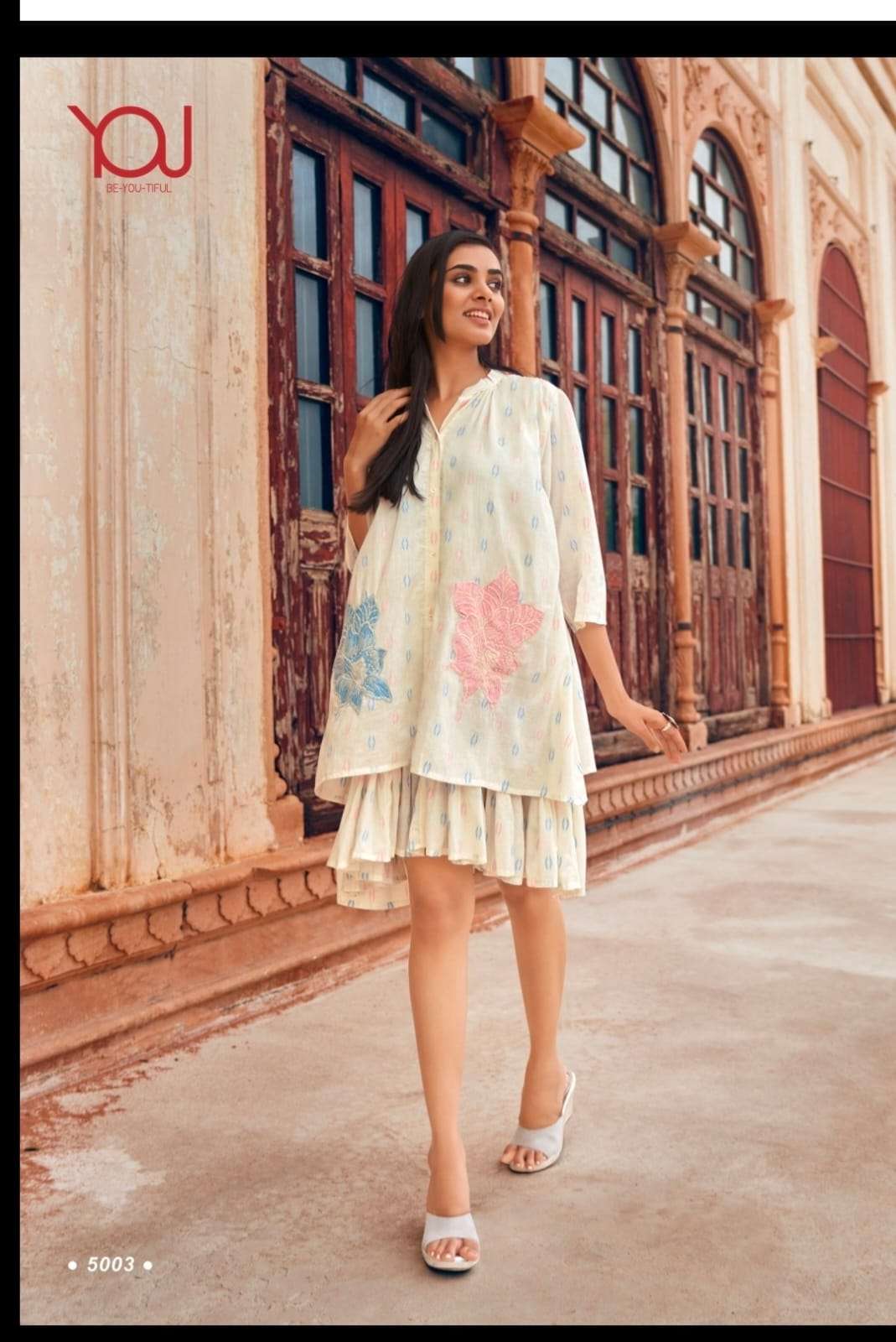 YOU TUNIC VOL-1 BY YOU RAYON COTTON EMBROIDERY STITCHED DRESSES