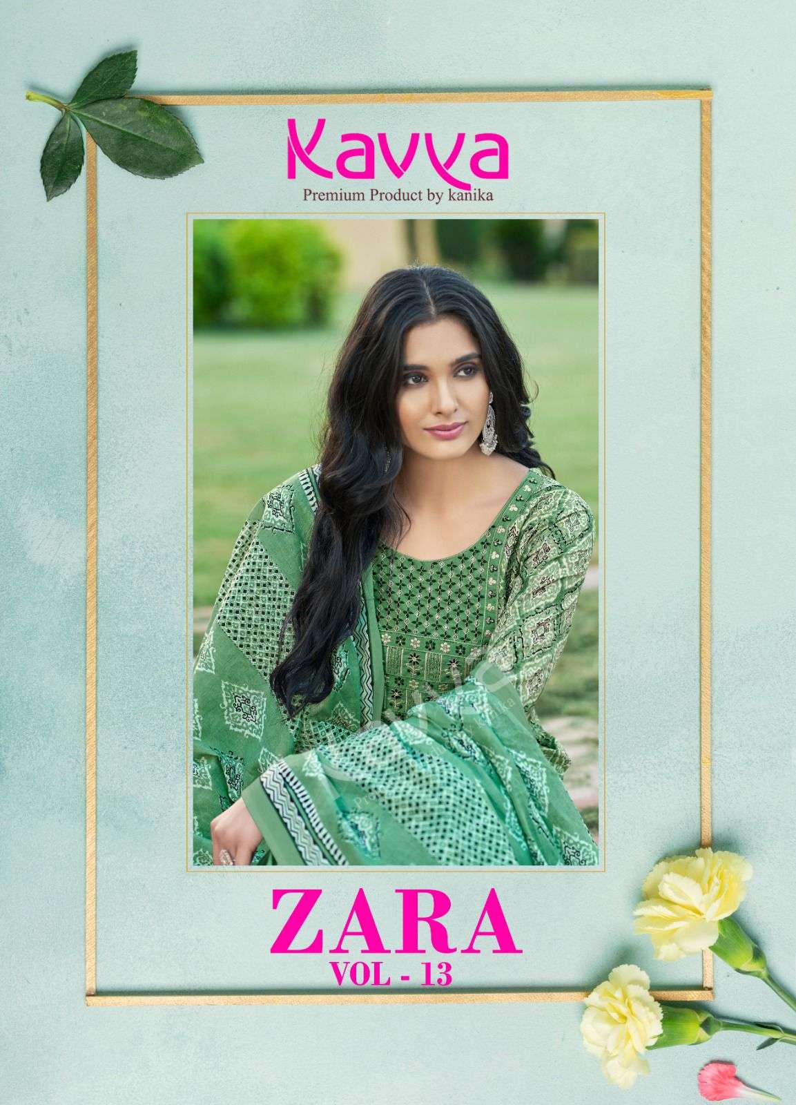 ZARA VOL-13 BY KAVYA 1001 TO 1010 SERIES COTTON PLRINT DRESSES