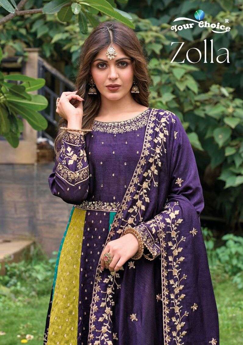 ZOLLA BY YOUR CHOICE 1001 TO 1003 SERIES HEAVY PREMIUM SILK STITCHED DRESSES