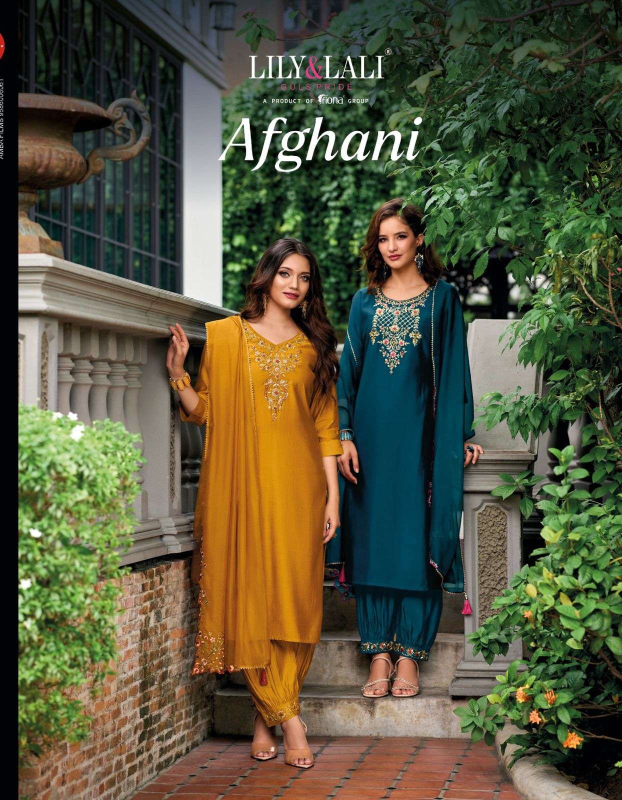 AFGHANI BY LILY AND LALI 14101 TO 14106 SERIES HANDWORK SILK DRESSES