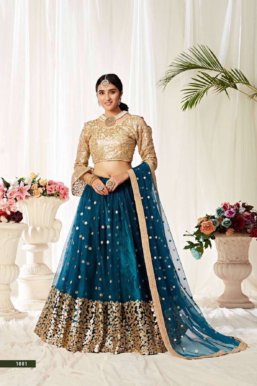 AGNILEKHA 1001 BY AAWIYA DESIGNER SOFT NET HEAVY LEHENGAS