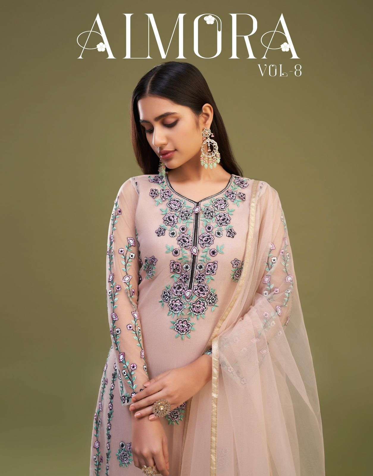 ALMORA VOL-8 BY ALIZEH 3030 TO 3033 SERIES GEORGETTE PREMIUM DRESSES